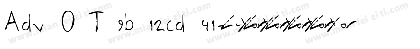 Adv O T 9b 12cd 41字体转换